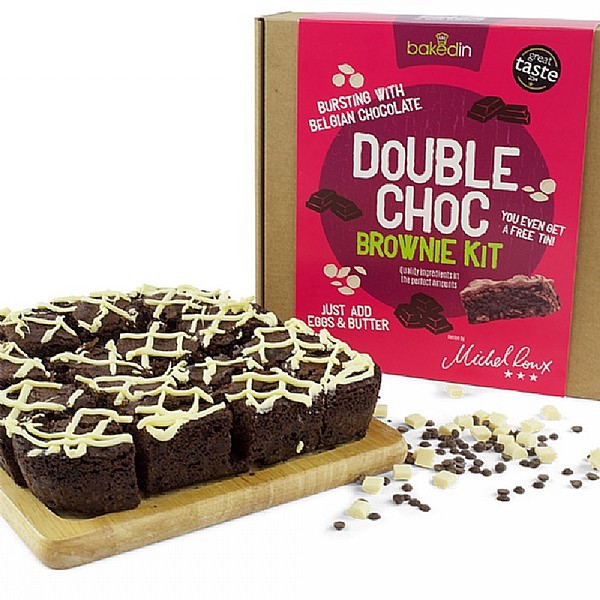 Bakedin Double Chocolate Brownie Kit 655g