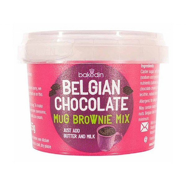 Bakedin Single Pot Belgian Chocolate Mug Brownie Mix 55g