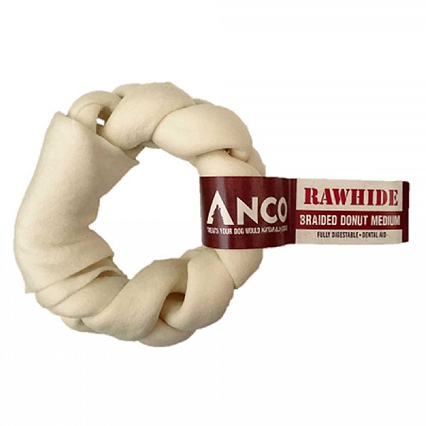 Anco Rawhide Braided Donut Medium