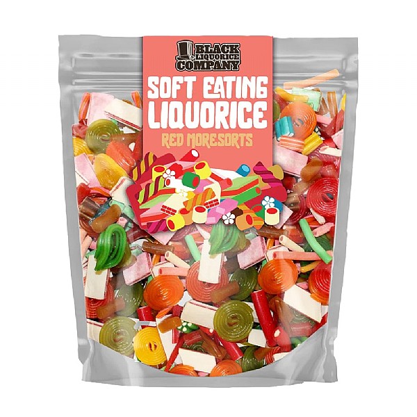 Black Liquorice Company Red Liquorice Moresorts Mega Bag 1300g