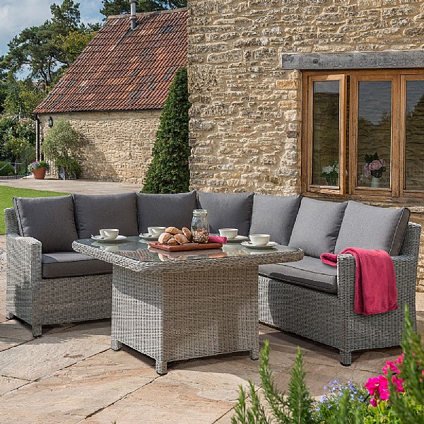 Kettler Palma Grande Casual Dining Set White Wash Rattan Garden Furniture Webbs Centre Kettler Palma Grande Casual Dining Set, Kettler Palma Garden Furniture Uk
