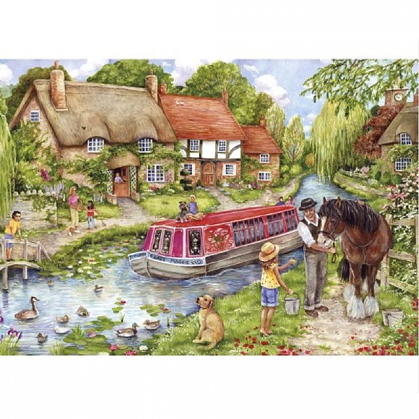 Gibsons Drifting Downstream 500 Piece Jigsaw Puzzle