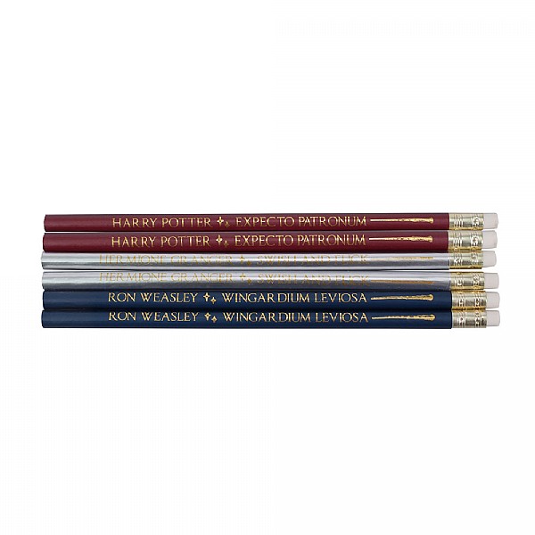 Harry Potter Wands Set of 6 Pencils