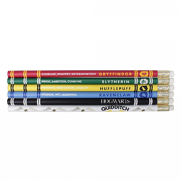 Harry Potter House Pride Set of 6 Pencils