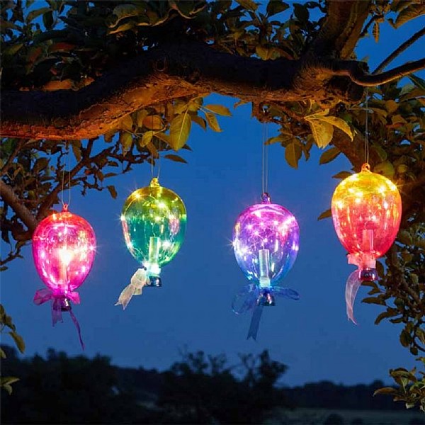 Smart Solar Firefly Balloon Garden Ornament