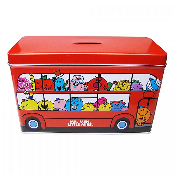 Mr Men Bus Biscuit Tin