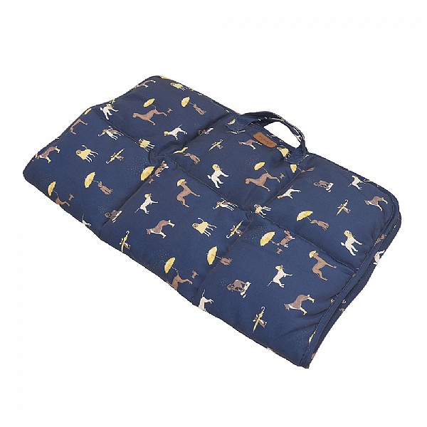 Joules Coastal Dog Print Travel Pet Bed