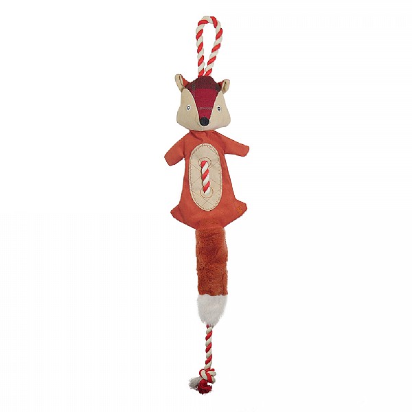 Joules Plush Red Tweed Fox Toy