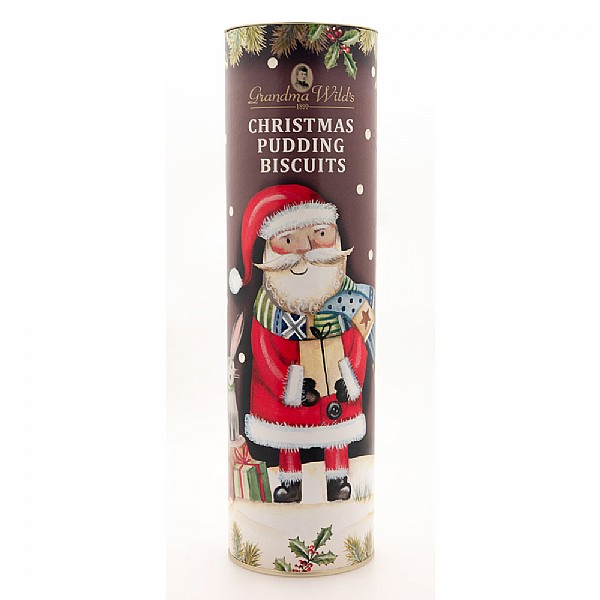 Grandma Wild's Giants Festive Santa Biscuit Tube 200g