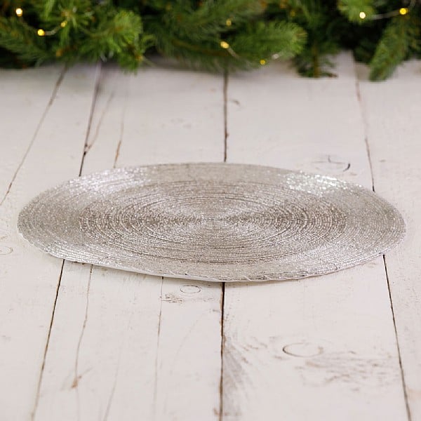 Silver Beaded Placemat Tableware Webbs Garden Centres