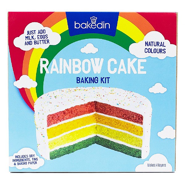 Bakedin Rainbow Cake Kit 470g
