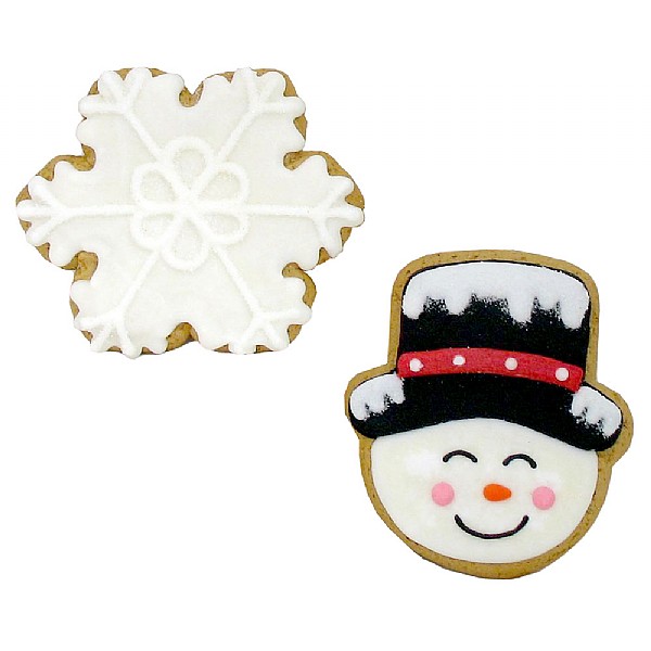 Iced Gingerbread Snowman & Snowflake 60g (Assorted Designs)