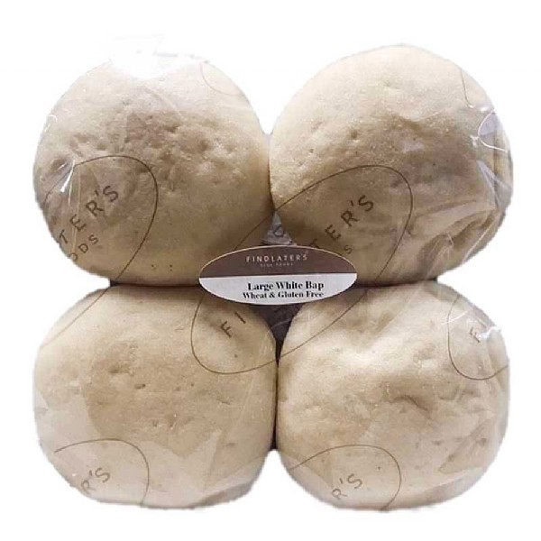 Findlater's Gluten Free Large White Bap (Pack of 4)