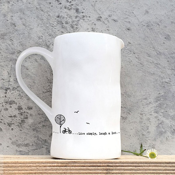 East of India 'Live Simply & Laugh a Lot' Large Jug