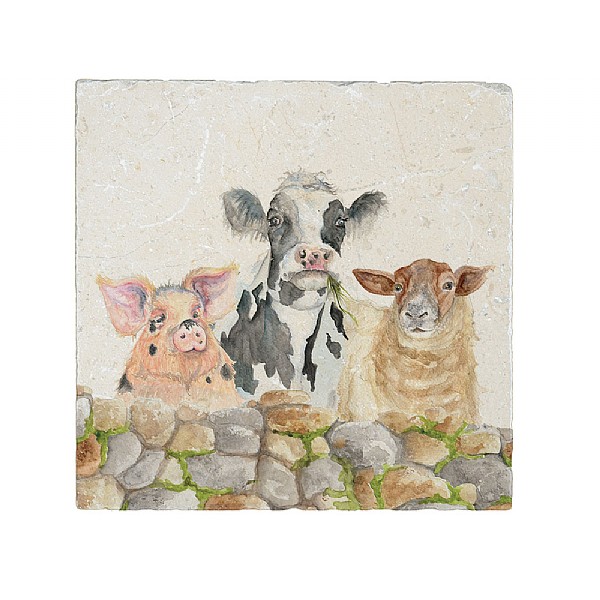 Kate of Kensington Farmyard Medium Marble Platter
