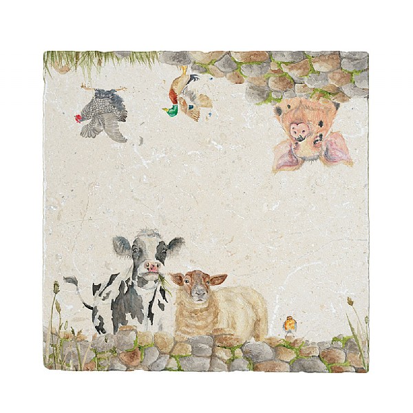 Kate of Kensington Farmyard Large Marble Platter