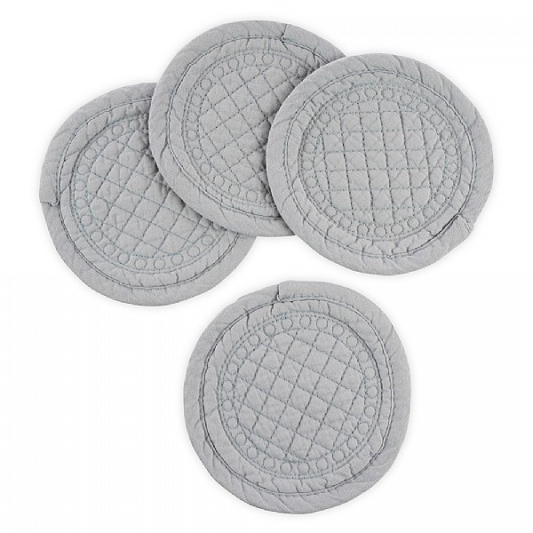 Mary Berry Signature Set of 4 Grey Cotton Coasters