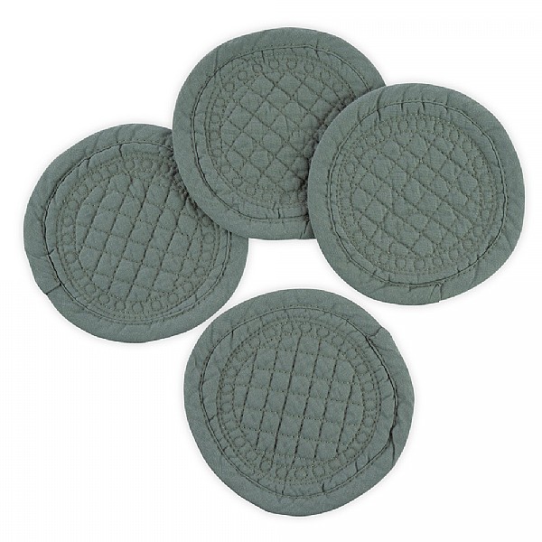 Mary Berry Signature Set of 4 Sea Green Cotton Coasters