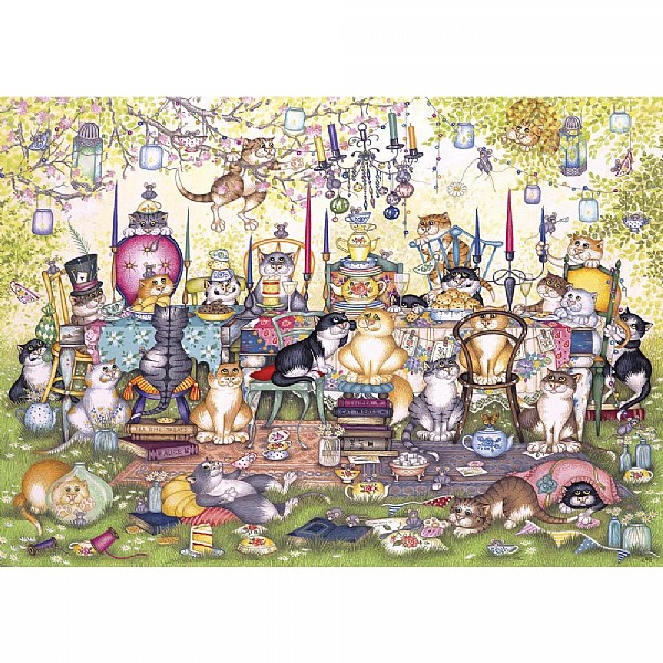 Gibsons Mad Catter Tea Party 250XL Piece Jigsaw Puzzle