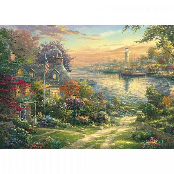 Gibsons New England Harbour 1000 Piece Jigsaw Puzzle