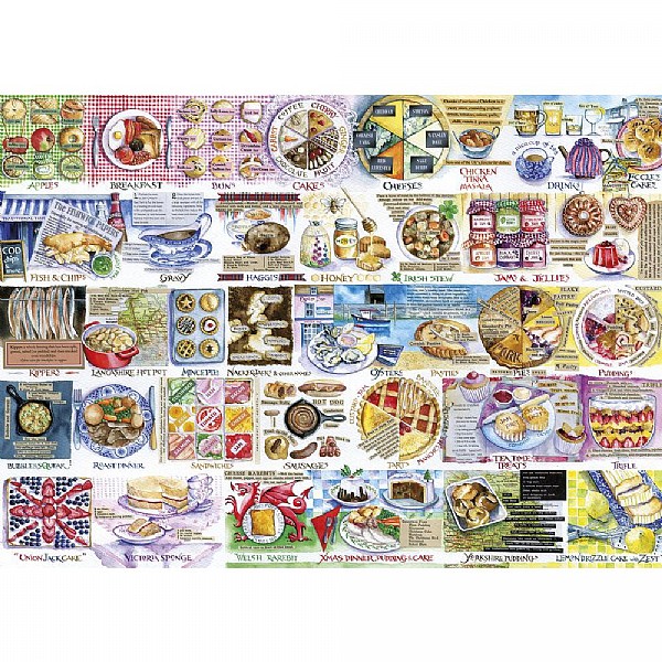 Gibsons Pork Pies & Puddings 1000 Piece Jigsaw Puzzle