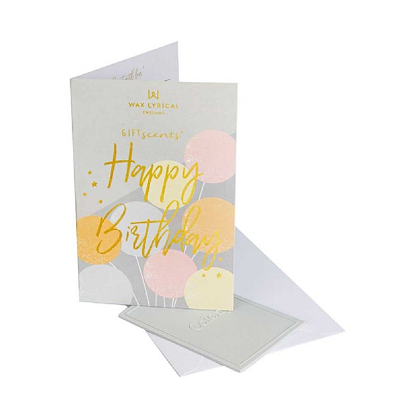 Wax Lyrical Giftscents 'Happy Birthday' Scented Greetings Card