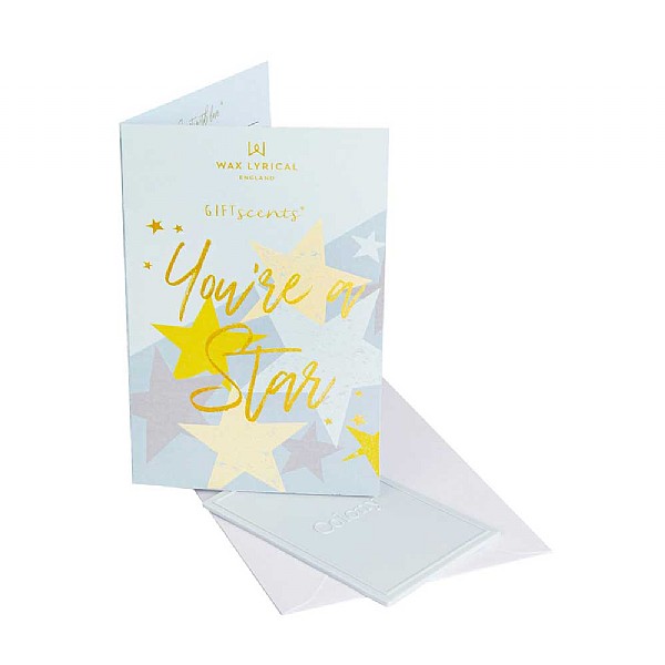 Wax Lyrical Giftscents 'You're a Star' Scented Greetings Card