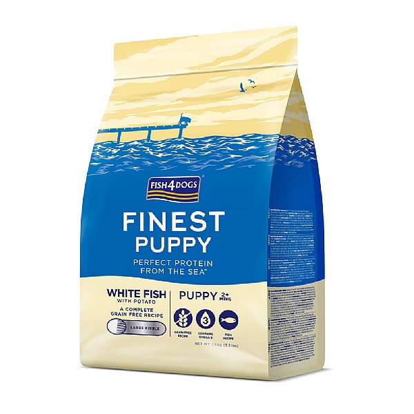 ドッグフード FISH 4 DOGS WORKING DOG FOOD 15kg Salmon Working Dog Food | Complete with Potato and Pea