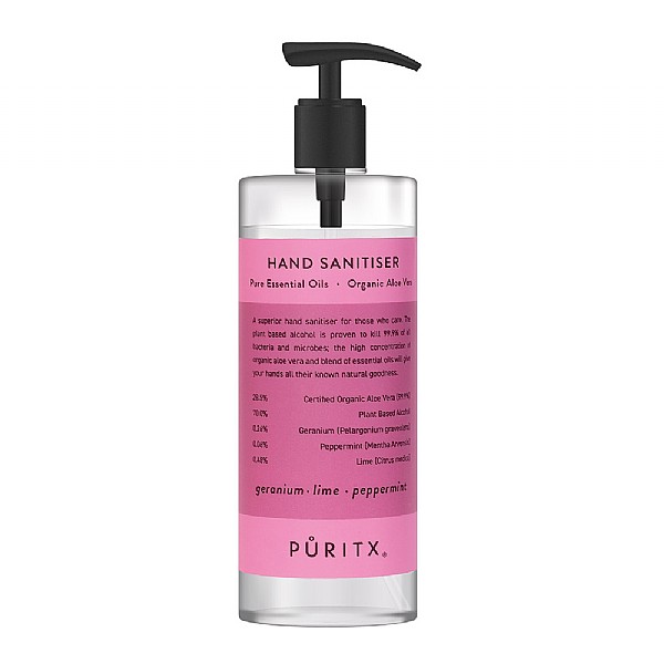 PURITX Geranium, Lime & Peppermint Hand Sanitiser 250ml