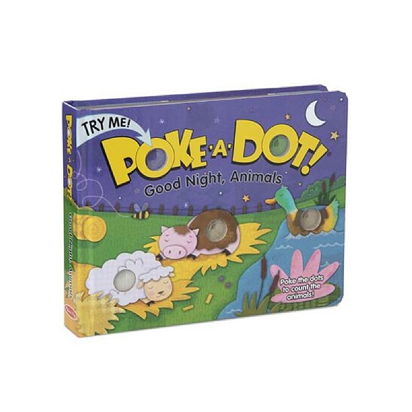 Melissa & Doug Poke-A-Dot! Good Night Animals Book
