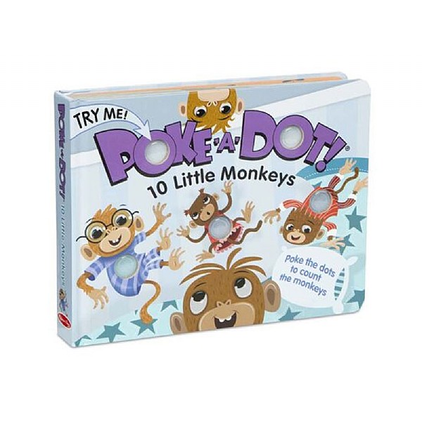 Melissa & Doug Poke-A-Dot! 10 Little Monkeys Book