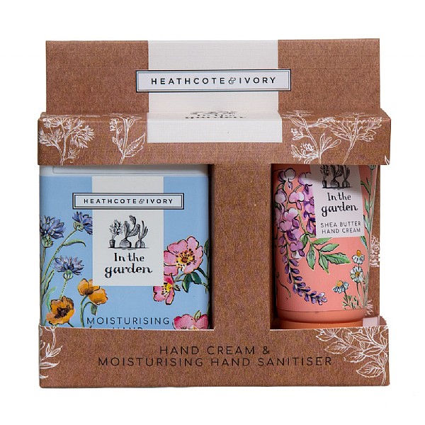 Heathcote & Ivory In The Garden Hand Cream & Sanitise Gift Set