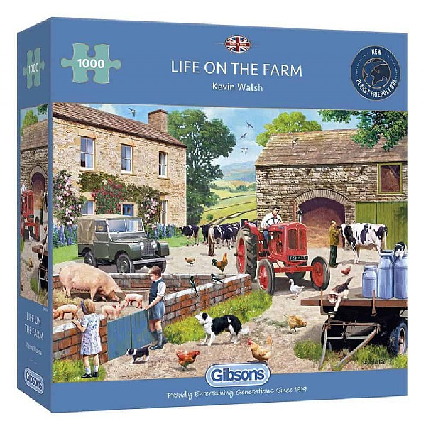Gibsons Life on the Farm 1000 Piece Jigsaw Puzzle