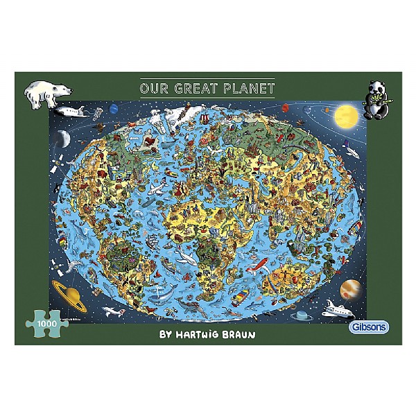 Gibsons Our Great Planet 1000 Piece Jigsaw Puzzle