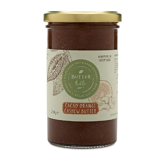 Butterbelle Cacao Orange Cashew Butter 250g
