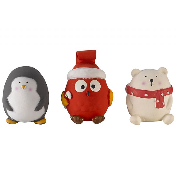 Zoon Single Latex Festive PlayPal Dog Toy (Assorted Designs)