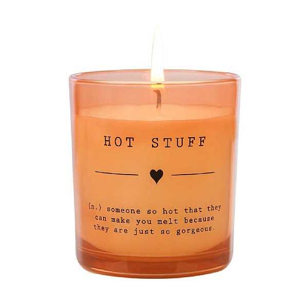 Wax Lyrical Dictionary 'Hot Stuff' Wax Filled Glass Candle