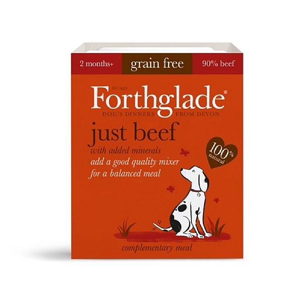 Forthglade Adult Just Beef Grain Free Wet Dog Food 395g