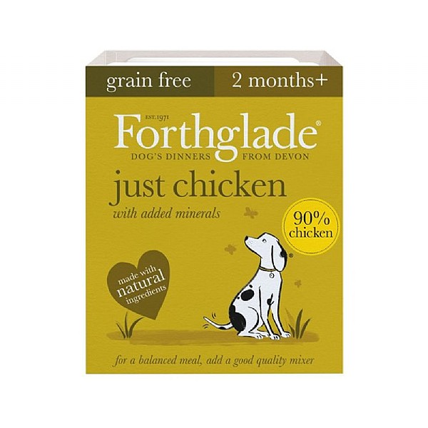 Forthglade Adult Just Chicken Grain Free Wet Dog Food 395g