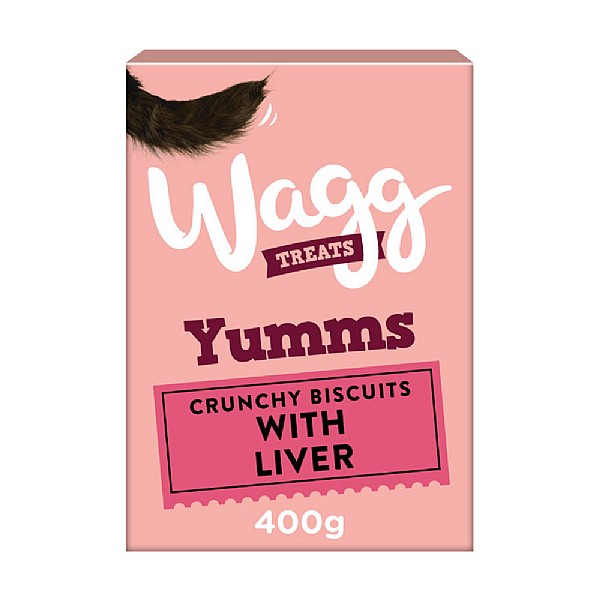 Wagg Yumms Liver Dog Biscuits 400g