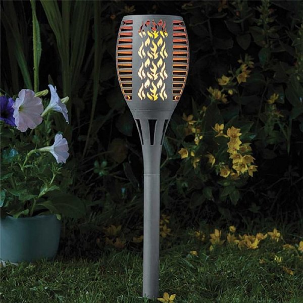 Solar Compact Flaming Torch Slate