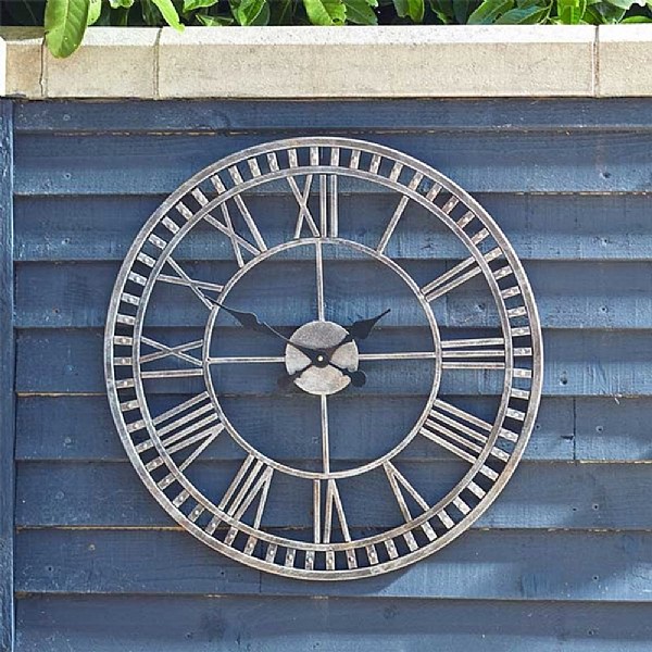 Outside In Buxton Contemporary Metal 23'' Clock