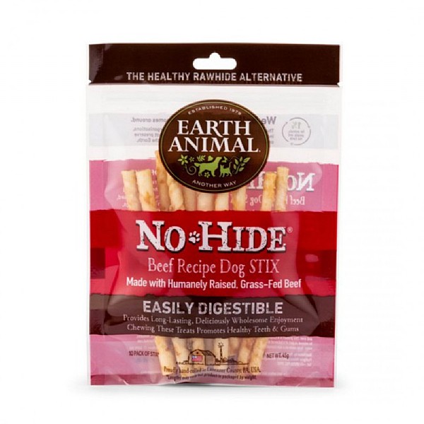 Earth Animal No Hide Beef Dog Stix 10x45g