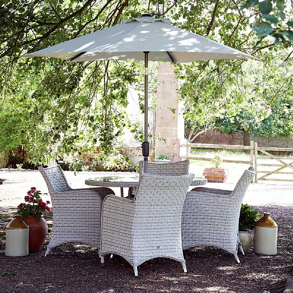 Supremo Turin 4 Seater Round Dining Set