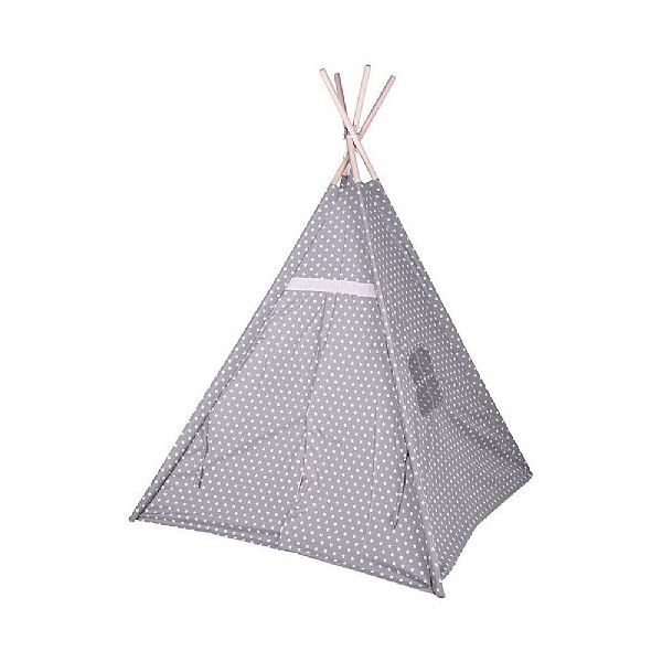 Grey & White Star Play Tent in Carry Bag