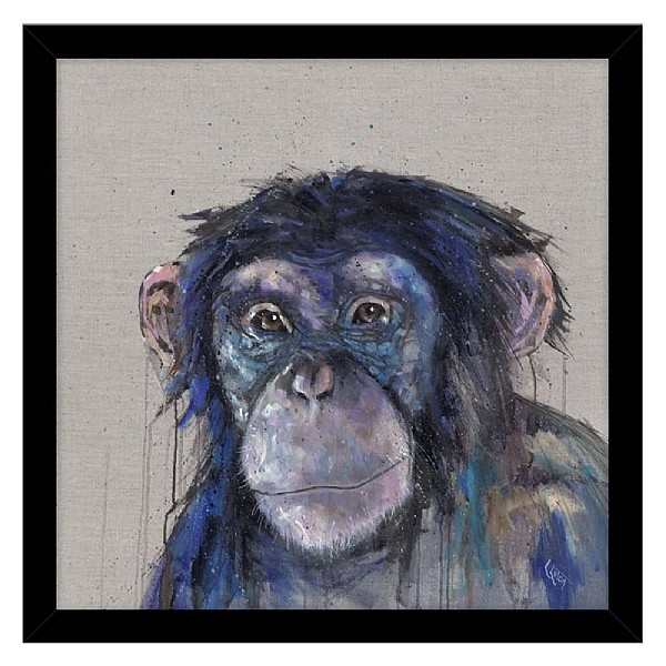 'Charlie' Chimp Picture 43x43cm