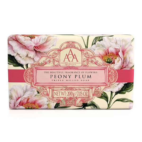 AAA Peony Plum Floral Soap Bar 200g