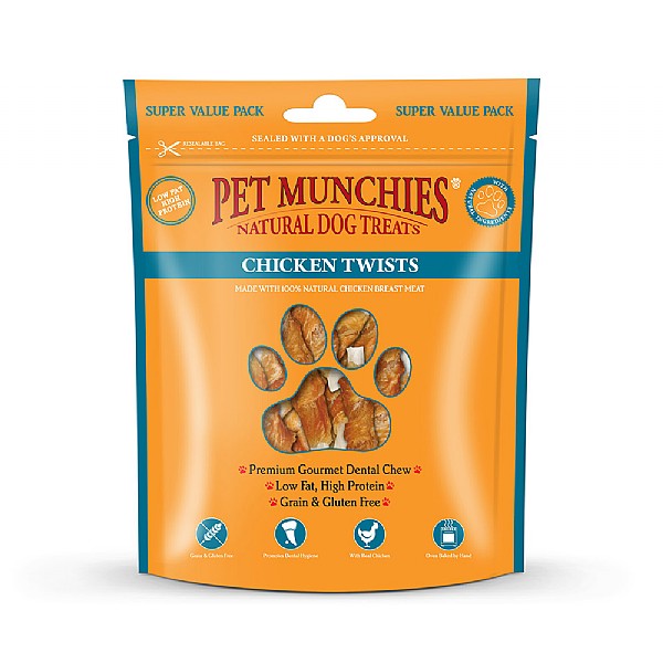 Pet Munchies Natural Chicken Twists 290g
