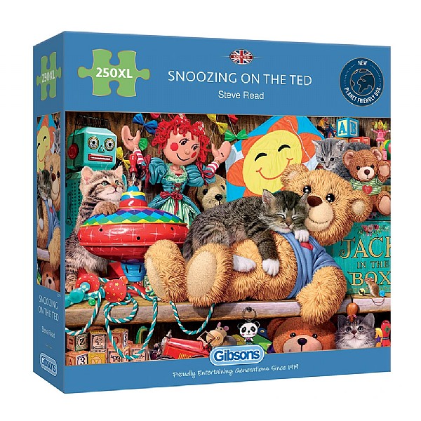 Gibsons Snoozing on the Ted 250 XL Piece Jigsaw Puzzle