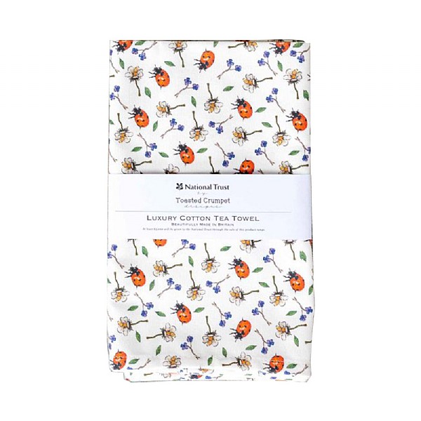 Toasted Crumpet Ladybird Pure Tea Towel